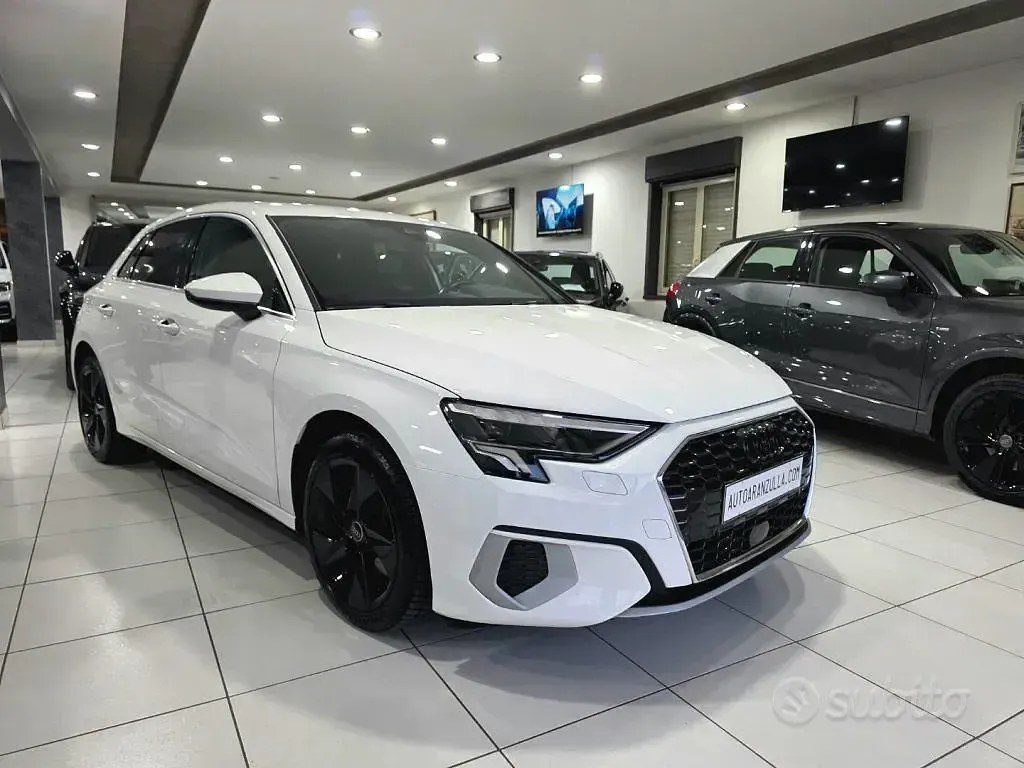 Usata Audi A3 Advanced 116 CV (85 kW) 2021 Bianco Berlina