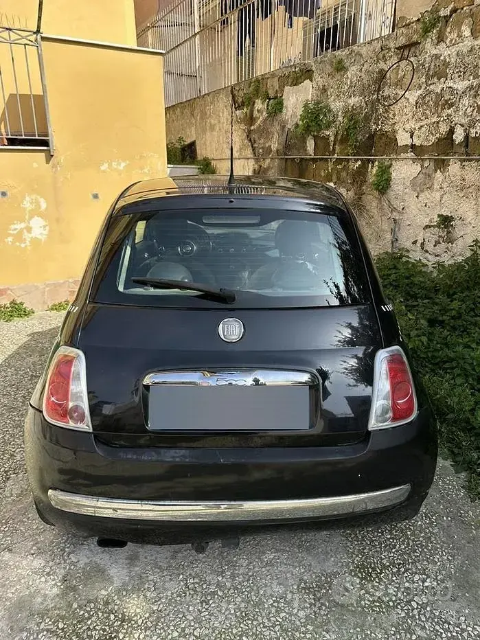 Usata Fiat 500 75 CV (55 kW) 2009 Nero Cabrio