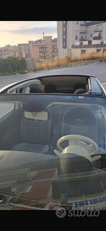 Usata Fiat 500 Lounge 95 CV (69 kW) 2014 Bianco Cabrio