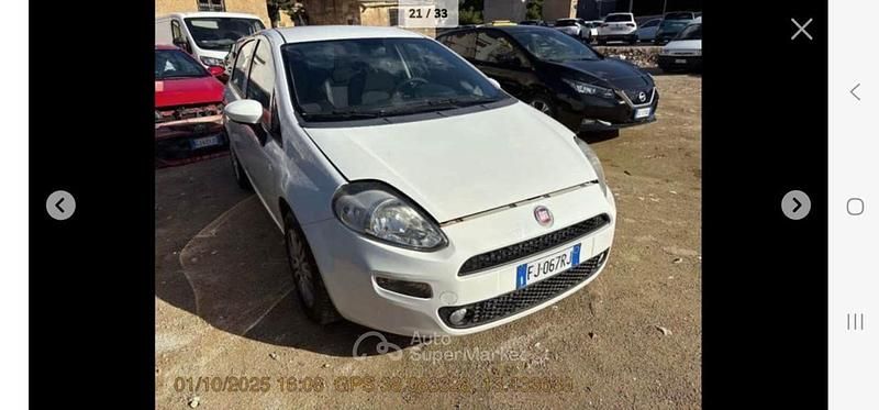 Usata Fiat Punto Street 95 CV (69 kW) 2017 Bianco Utilitaria