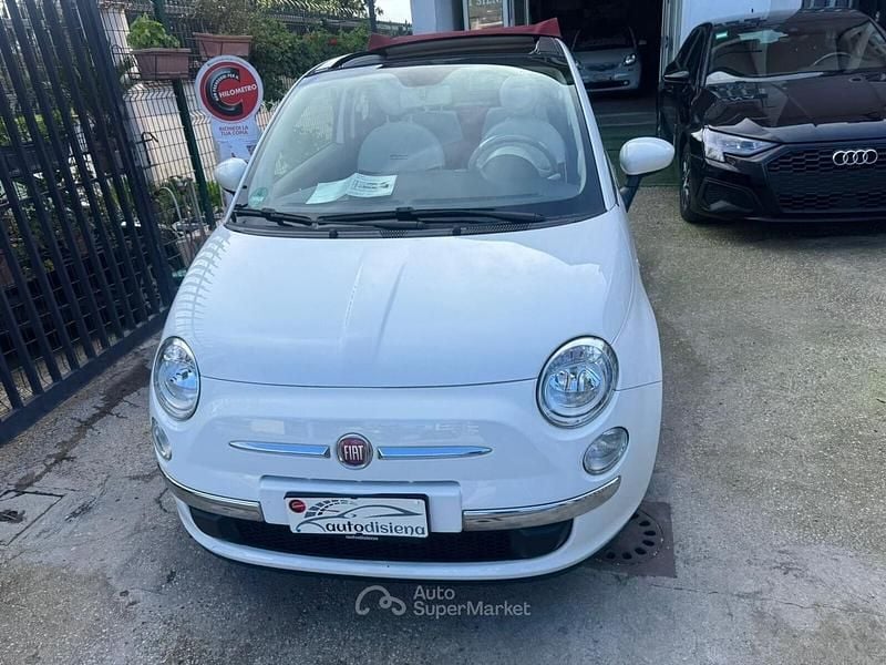 Usata Fiat 500C Lounge 69 CV (50 kW) 2014 Bianco Cabrio