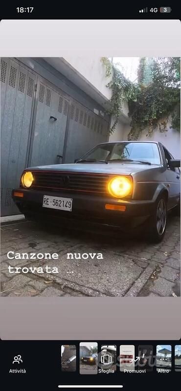 Usata VW Golf II 54 CV (39 kW) 1989 Verde Utilitaria