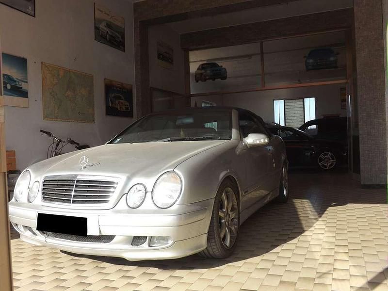 Brugt Mercedes CLK200 Elegance 163 HK (119 kW) 2002 Sølv Cabriolet