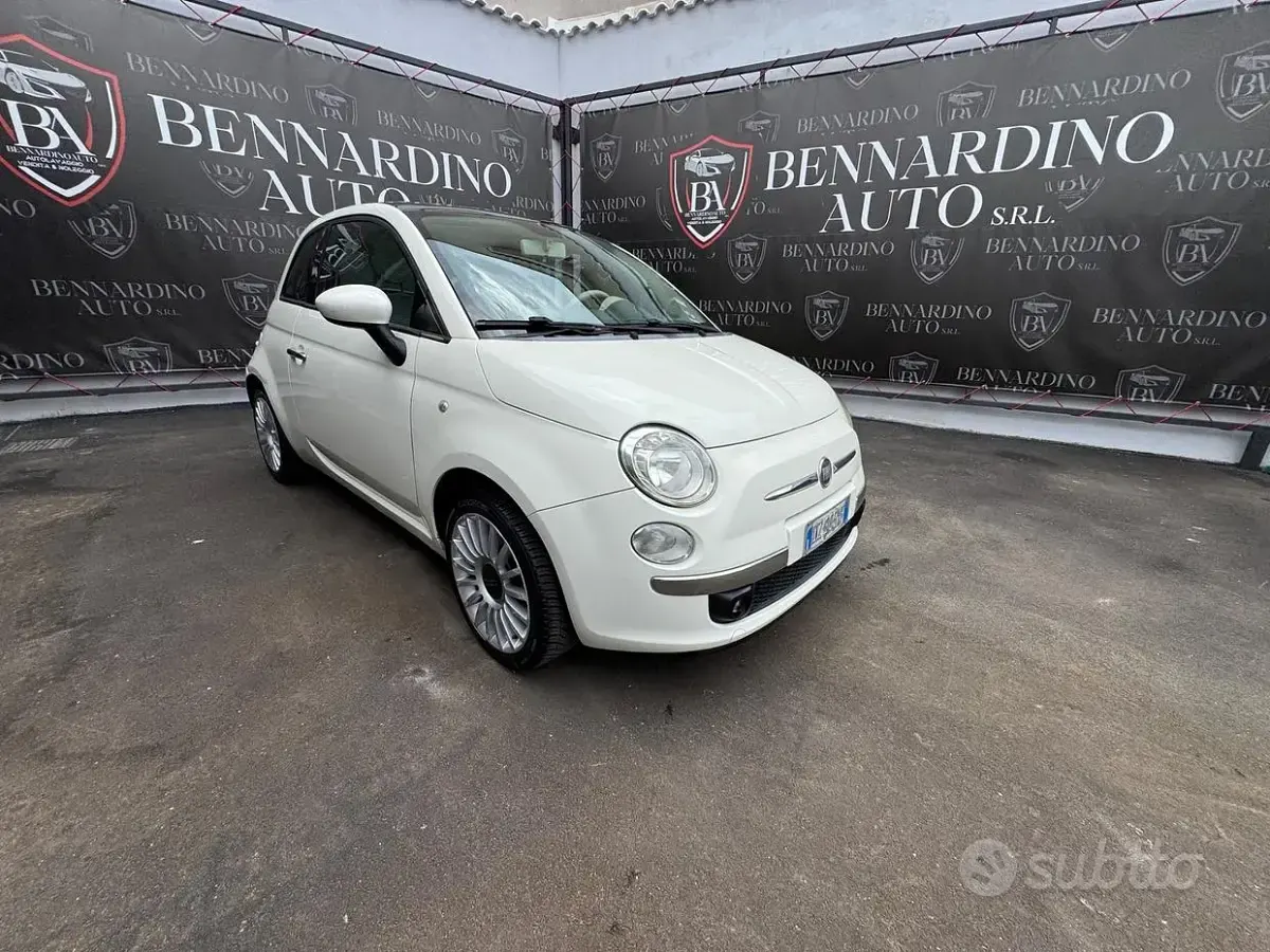 Usata Fiat 500 69 CV (50 kW) 2009 Bianco Cabrio