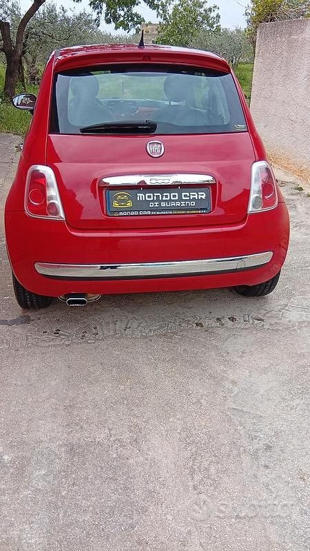Usata Fiat 500 75 CV (55 kW) 2009 Rosso Cabrio