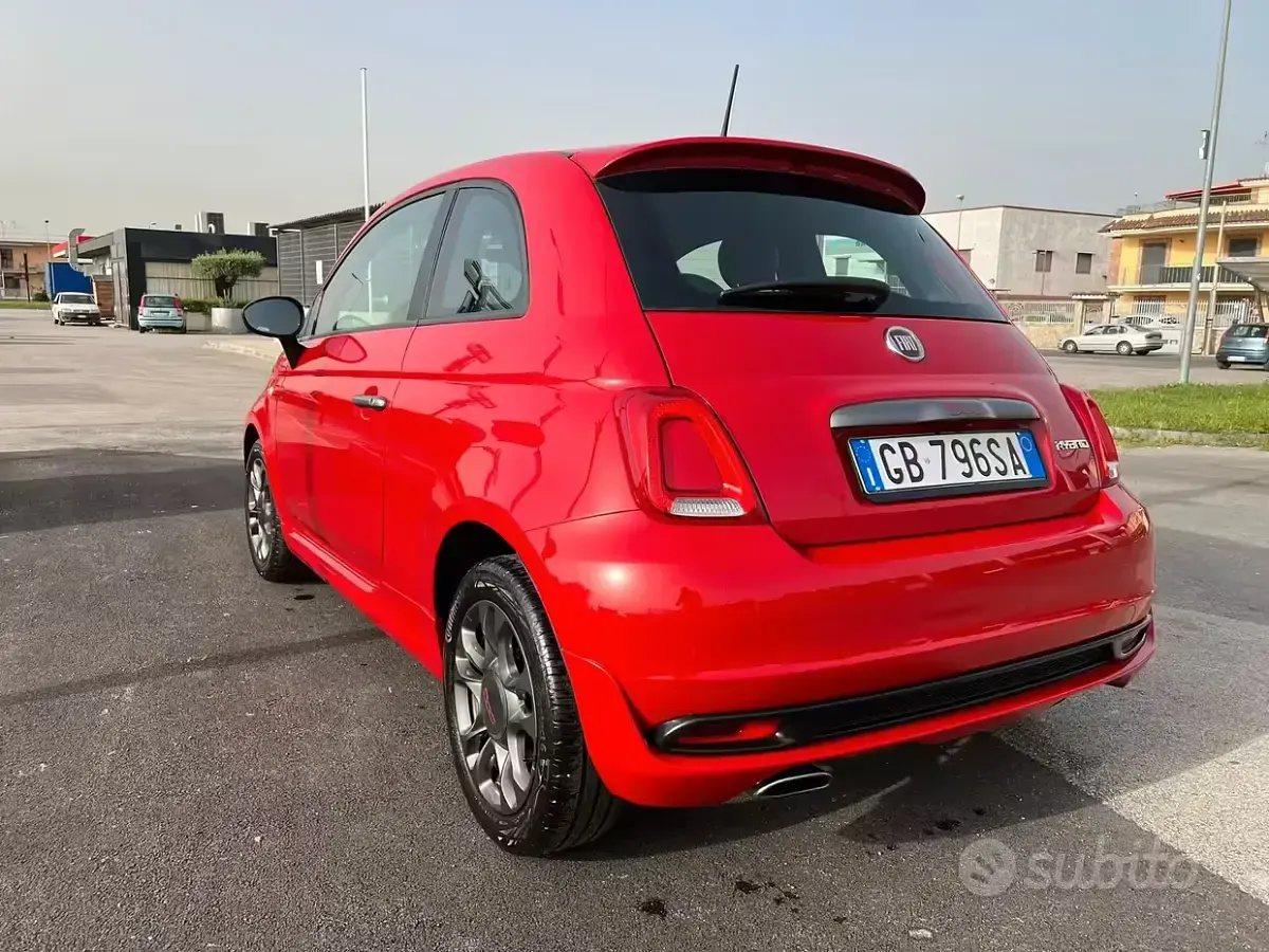 Usata Fiat 500 Sport 69 CV (50 kW) 2020 Rosso Berlina