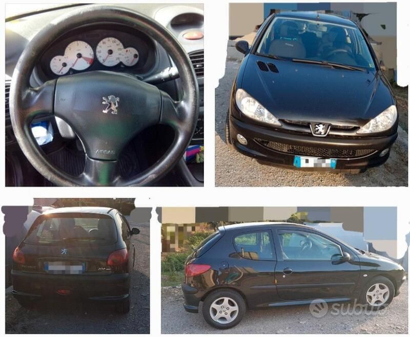 Nero Usata 2004 Peugeot 206 Tre volumi | 1290 € (Buon prezzo) - Immagine 1/3