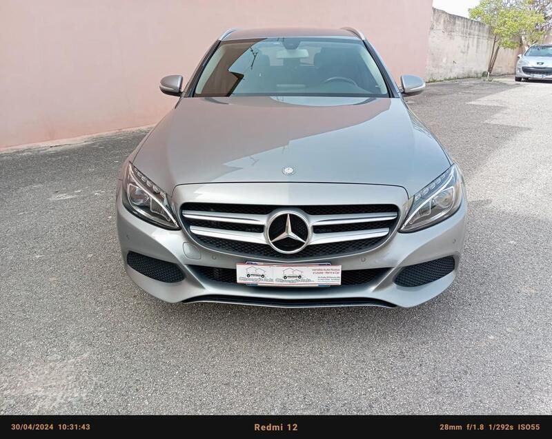 Usata Mercedes C300e Sport 204 CV (150 kW) 2015 Grigio Station wagon