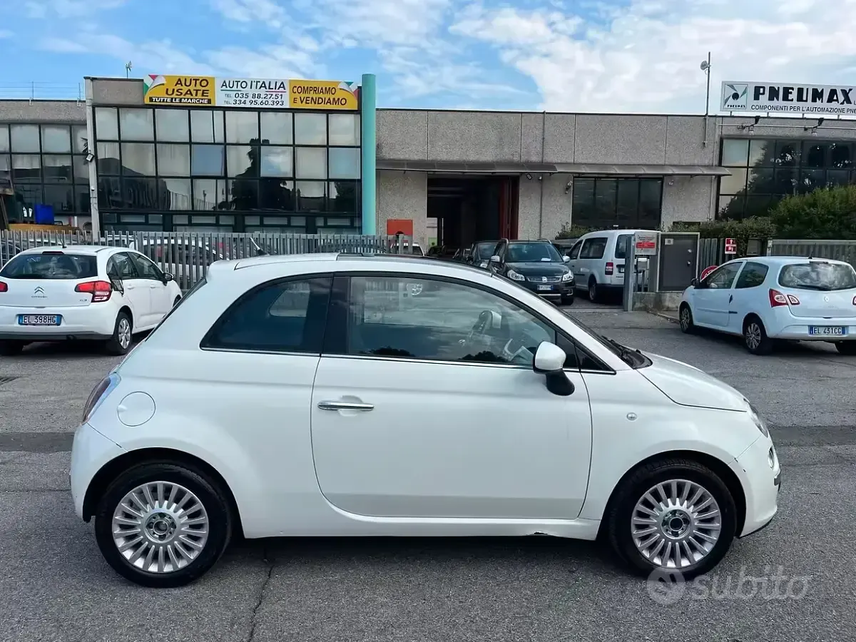 Usata Fiat 500 Pop 75 CV (55 kW) 2009 Bianco Cabrio