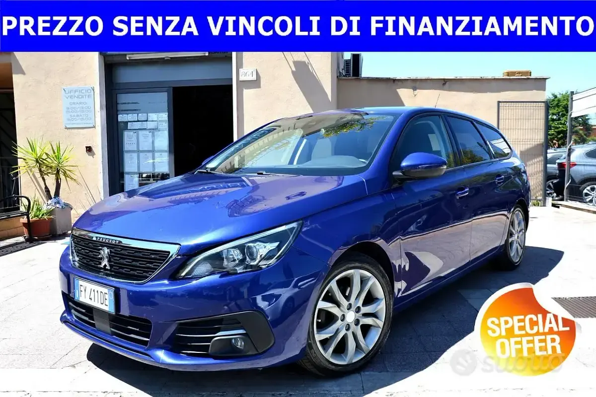 Usata Peugeot 308 131 CV (96 kW) 2019 Blu Station wagon