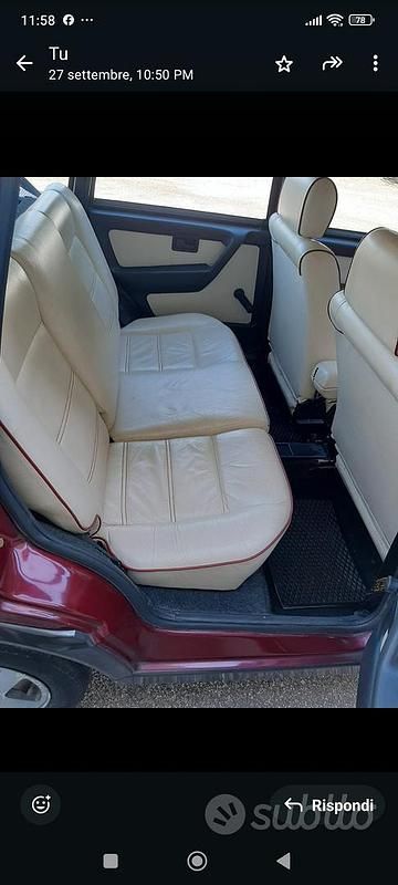 Usata Fiat Uno 1992 Rosso Utilitaria