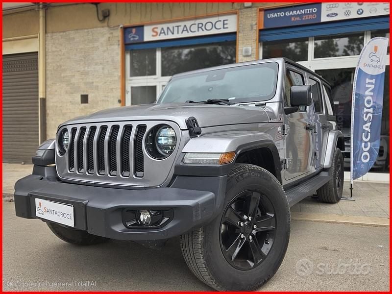 Usata Jeep Wrangler Unlimited Sahara 199 CV (146 kW) 2019 Grigio SUV