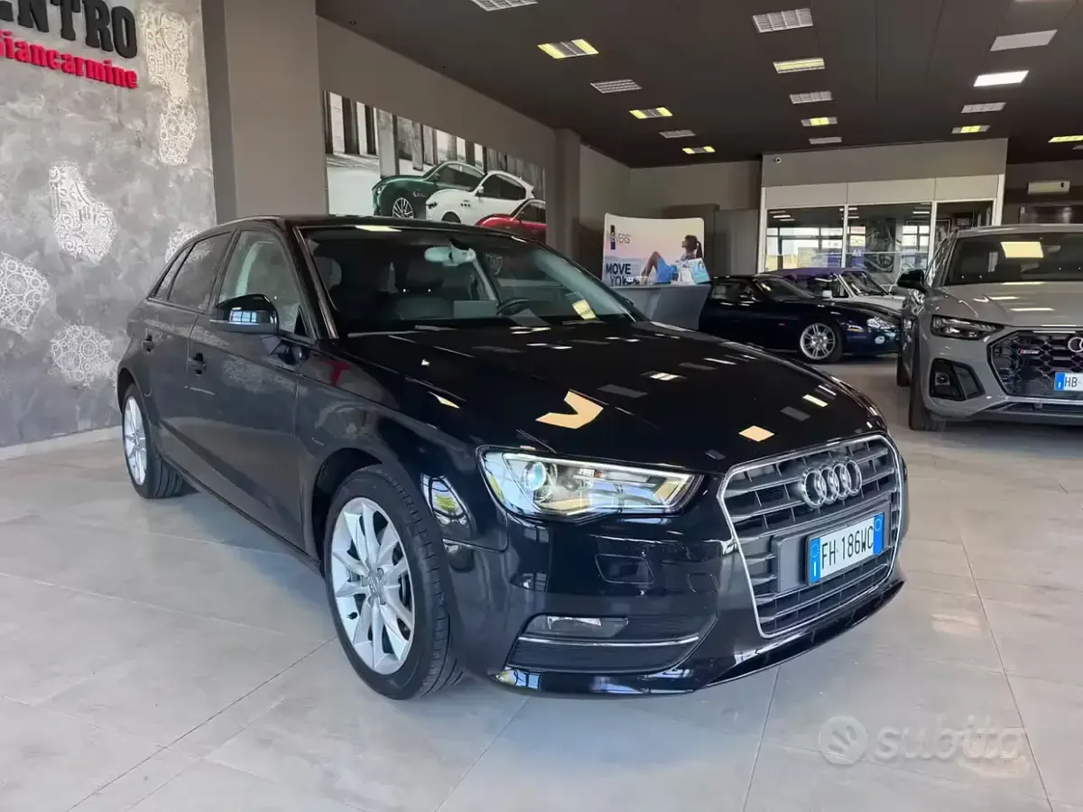 Usata Audi A3 Ambition 110 CV (80 kW) 2014 Nero Berlina