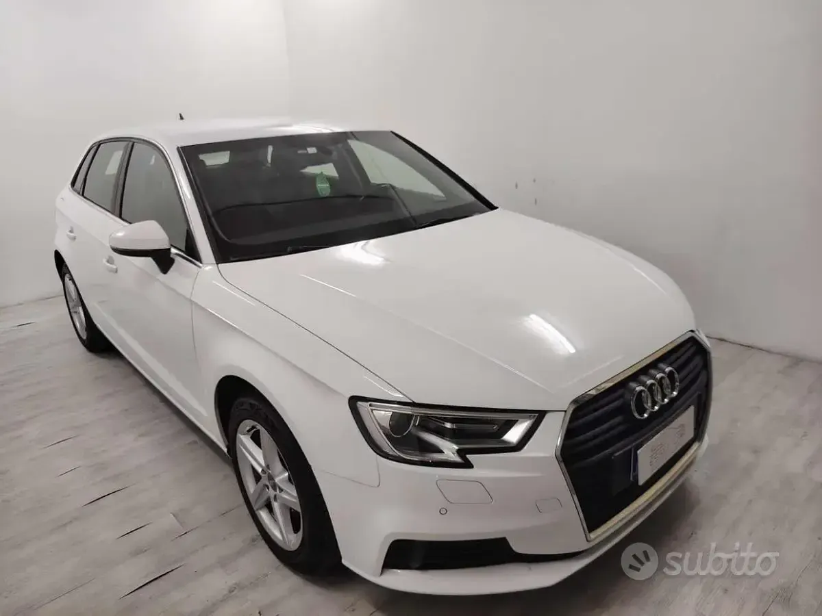 Usata Audi A3 116 CV (85 kW) 2019 Bianco Berlina