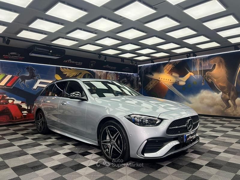 Usata Mercedes C300e Premium 204 CV (150 kW) 2022 Argento Station wagon