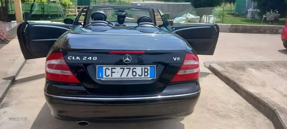 Usata Mercedes CLK240 Elegance 170 CV (125 kW) 2003 Nero Cabrio