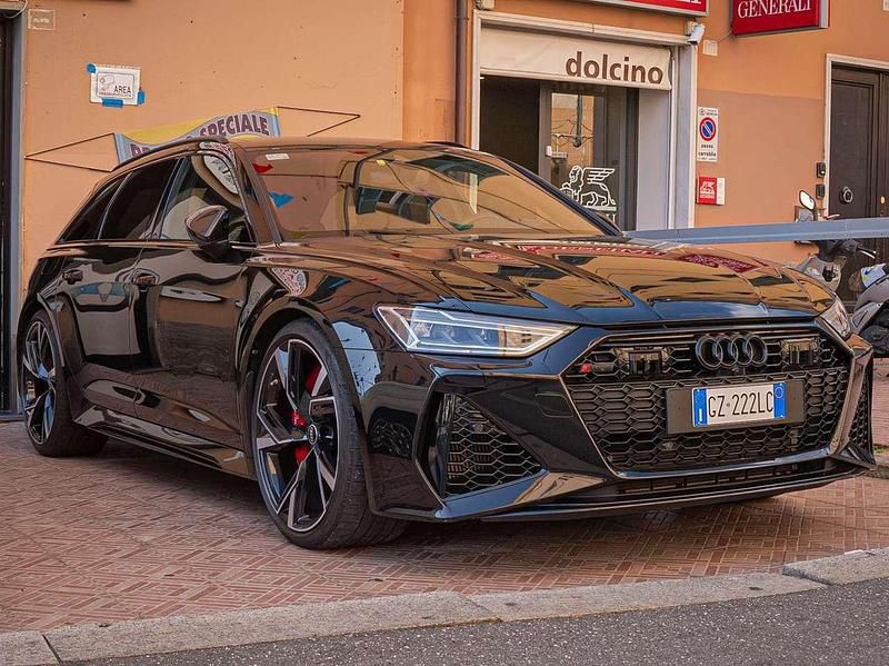 Nero Usata 2021 Audi RS6 Ambiente Station wagon | 85.000 € - Immagine 1/4