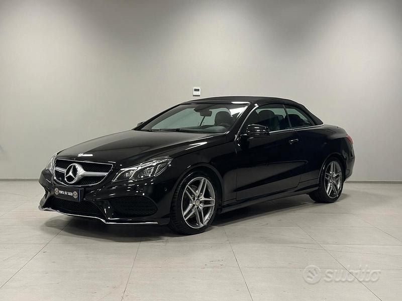 Usata Mercedes E220 Premium 170 CV (125 kW) 2015 Nero Cabrio
