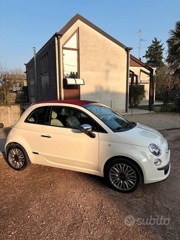 Usata Fiat 500 69 CV (50 kW) 2014 Bianco Cabrio
