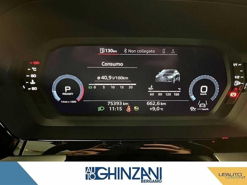 Usata Audi A3 150 CV (110 kW) 2021 Nero Berlina