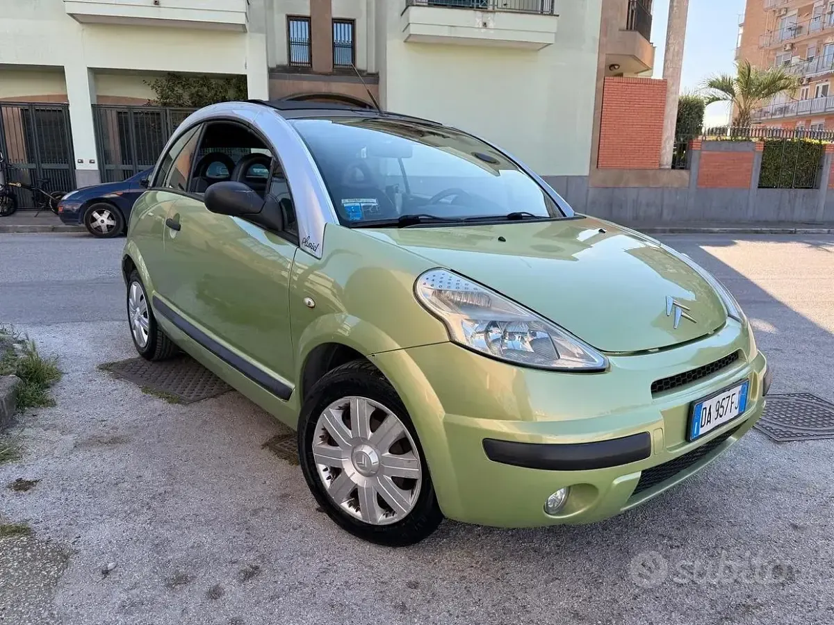Usata Citroën C3 Pluriel 68 CV (50 kW) 2007 Verde Cabrio