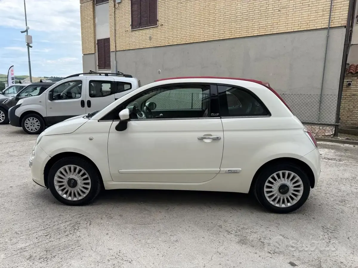 Usata Fiat 500C 101 CV (74 kW) 2010 Bianco Cabrio