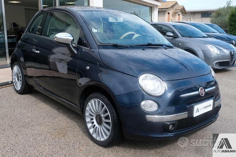 Usata Fiat 500 Lounge 75 CV (55 kW) 2008 Blu Berlina