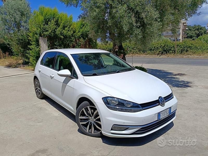 Usata VW Golf VII 115 CV (84 kW) 2018 Bianco Berlina