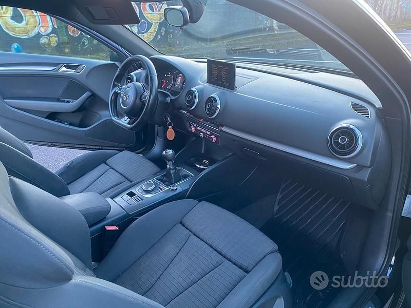 Usata Audi A3 S-line plus 150 CV (110 kW) 2012 Nero Utilitaria
