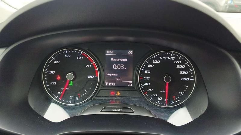 Usata Seat Leon Style 110 CV (80 kW) 2016 Bianco Utilitaria