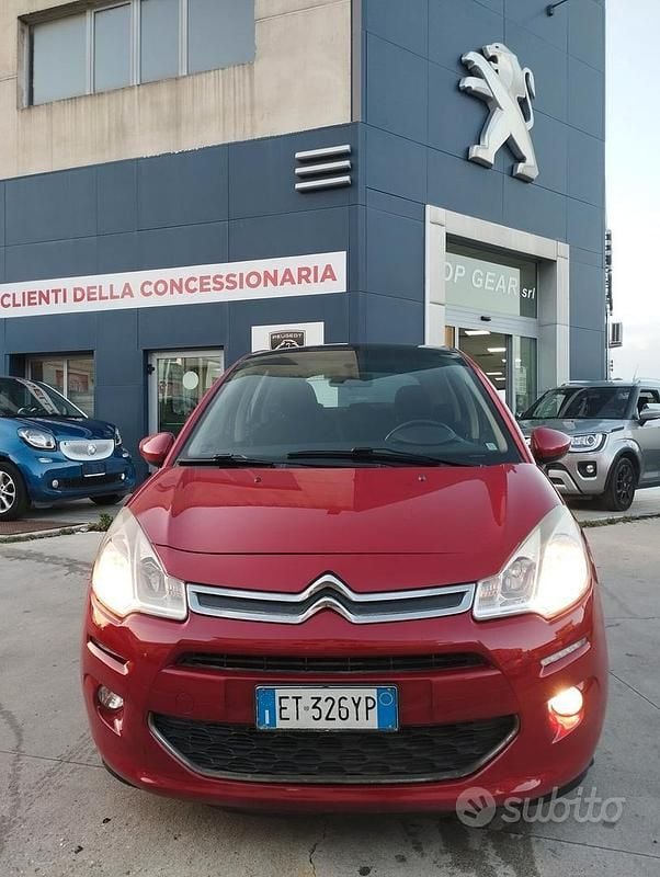 Usata Citroën C3 Exclusive 68 CV (50 kW) 2014 Rosso Berlina