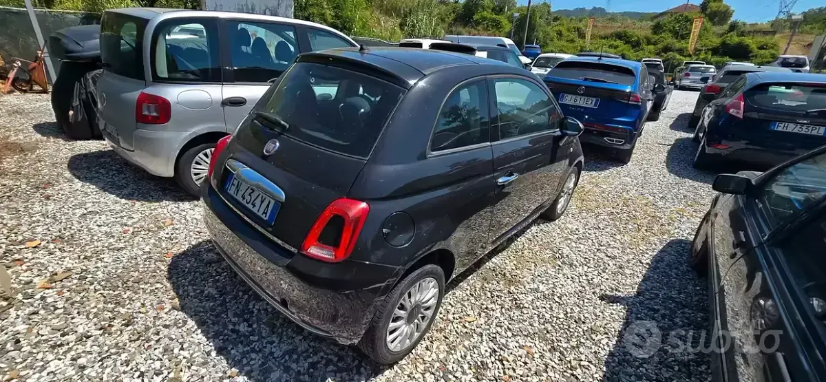 Usata Fiat 500 Lounge 69 CV (50 kW) 2018 Nero Utilitaria