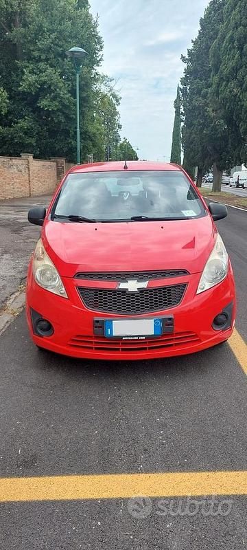 Usata Chevrolet Spark 68 CV (50 kW) 2012 Rosso Utilitaria