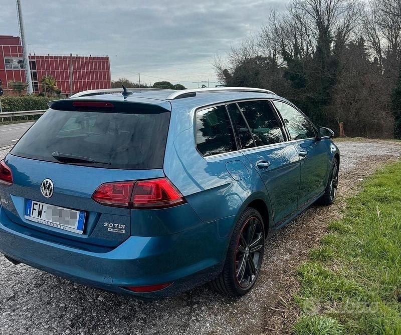 Usata VW Golf VII 150 CV (110 kW) 2015 Blu Station wagon