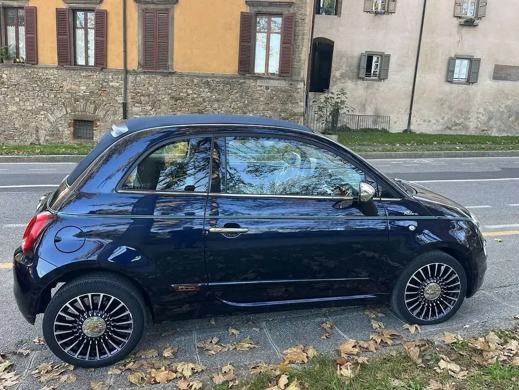 Usata Fiat 500C Riva 95 CV (69 kW) 2016 Bluazzurro Cabrio