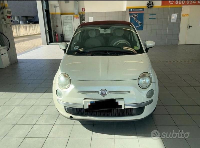 Usata Fiat 500 Lounge 69 CV (50 kW) 2012 Bianco Cabrio
