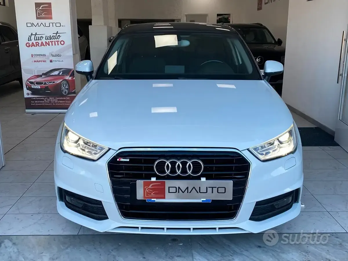 Usata Audi A1 S-Line 90 CV (66 kW) 2018 Bianco Berlina