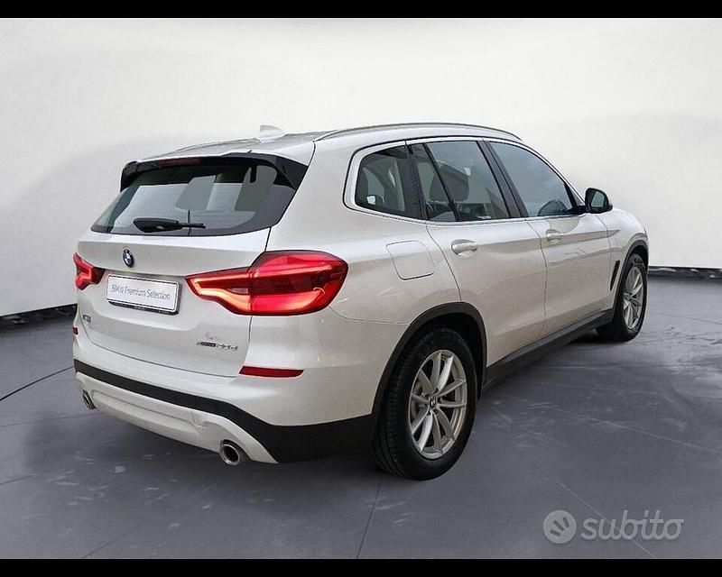 Usata BMW X3 Advantage 190 CV (139 kW) 2019 Mineral white metallizzato SUV