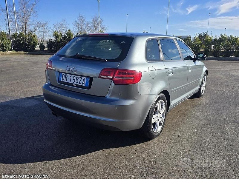 Usata Audi A3 140 CV (102 kW) 2010 Grigio Utilitaria