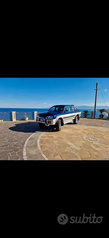 Usata Mitsubishi L200 115 CV (84 kW) 2001 Blu Pick-up