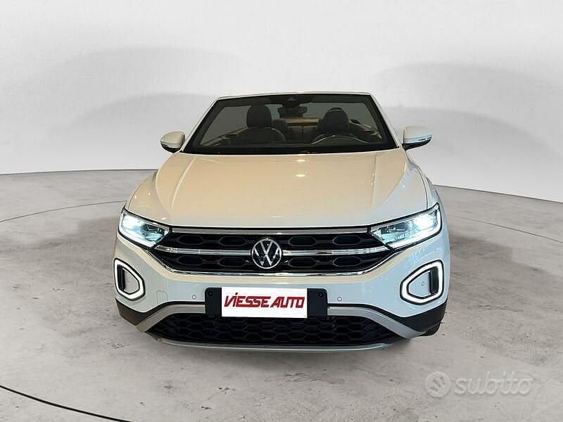 Usata VW T-Roc Cabriolet Style 110 CV (80 kW) 2022 Bianco Cabrio