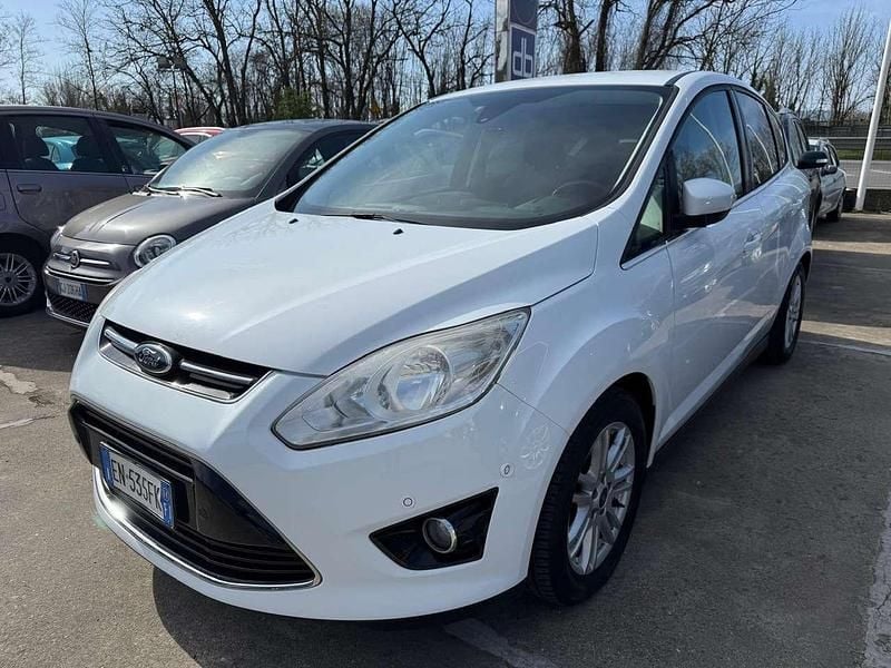 Usata Ford C-MAX Titanium 116 CV (85 kW) 2014 Bianco Monovolume