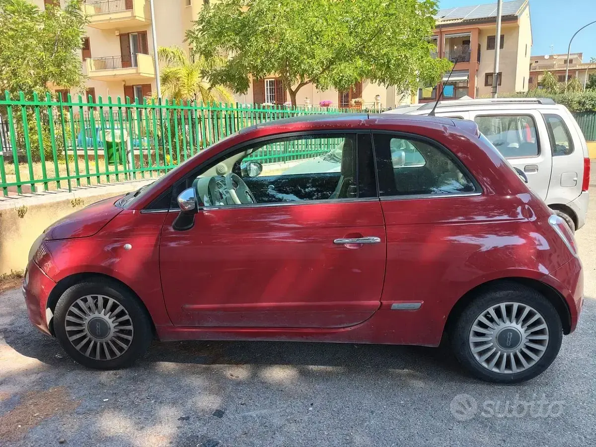 Usata Fiat 500 69 CV (50 kW) 2008 Rosso Utilitaria