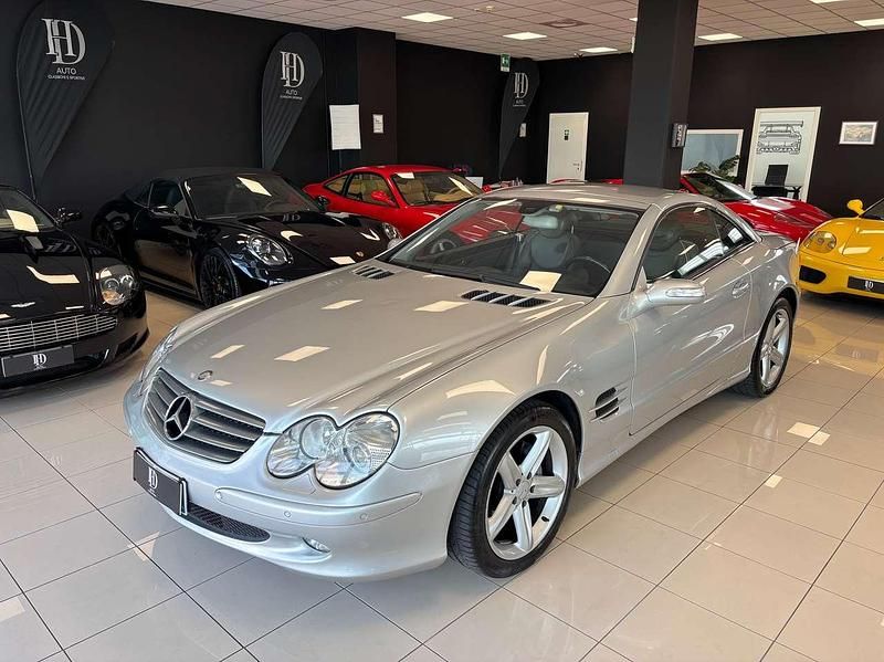 Usata Mercedes SL500 306 CV (225 kW) 2004 Silver arrow metallic Cabrio