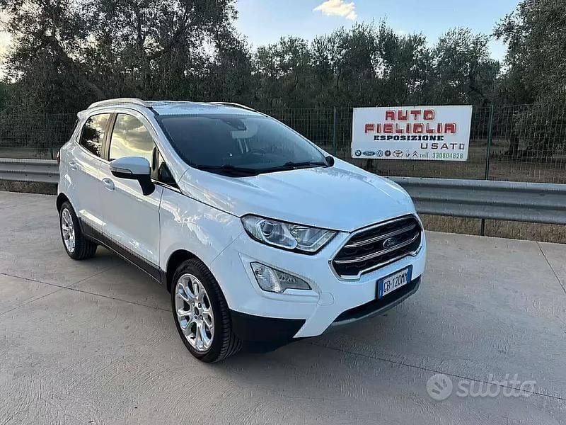 Usata Ford Ecosport Titanium 125 CV (91 kW) 2020 Bianco SUV