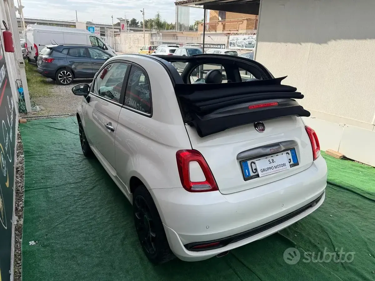 Begagnad Fiat 500C Sport 69 HK (50 kW) 2019 Vit Cab