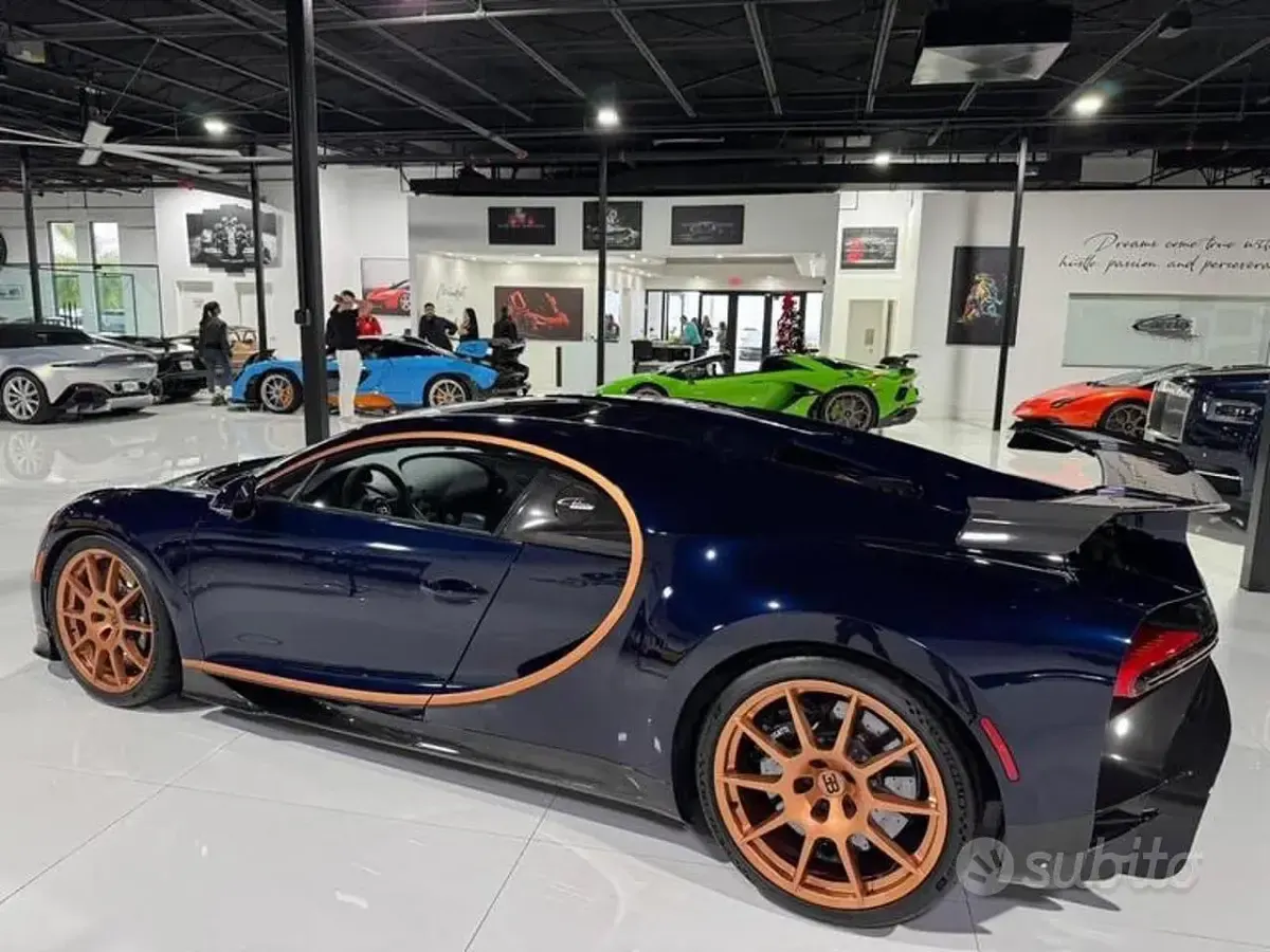 Usata Bugatti Chiron 2021 Blu Coupé