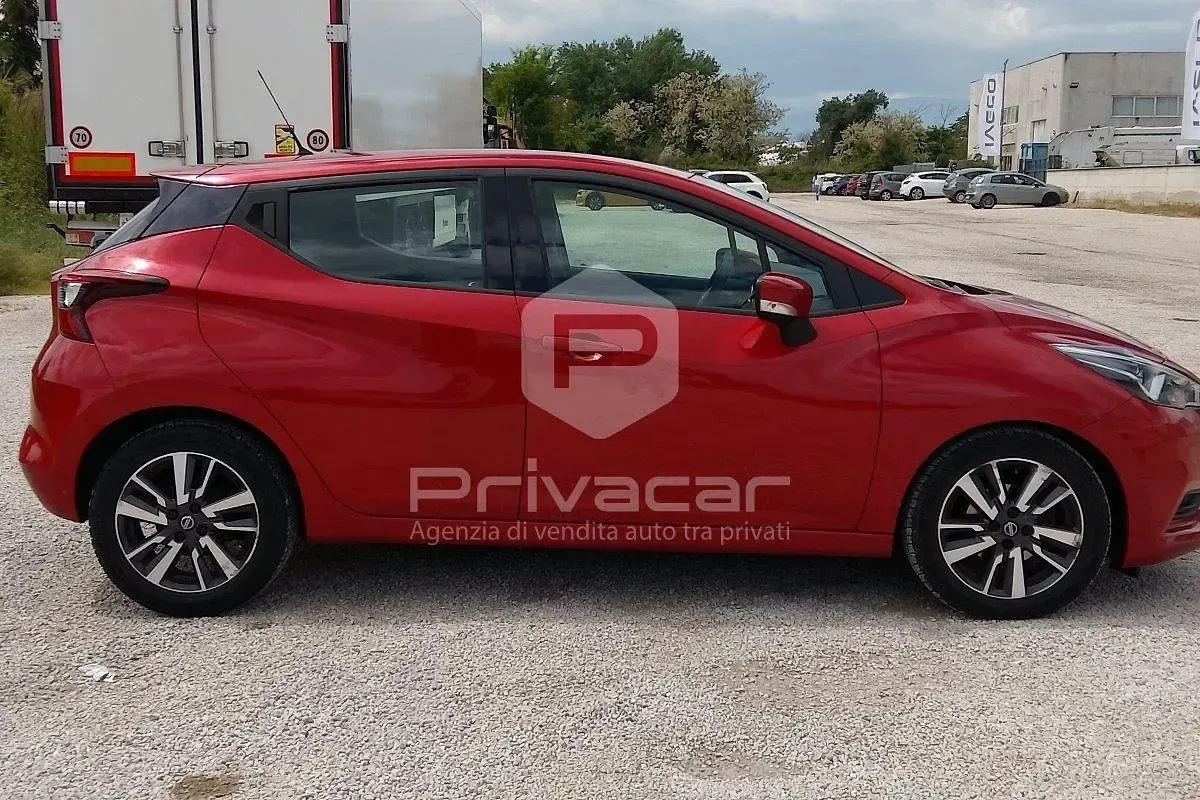Usata Nissan Micra Acenta 90 CV (66 kW) 2019 Rosso Utilitaria