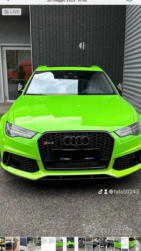 Verde Usata 2017 Audi RS6 Performance Station wagon | 48.500 € (Buon prezzo) - Immagine 1/4