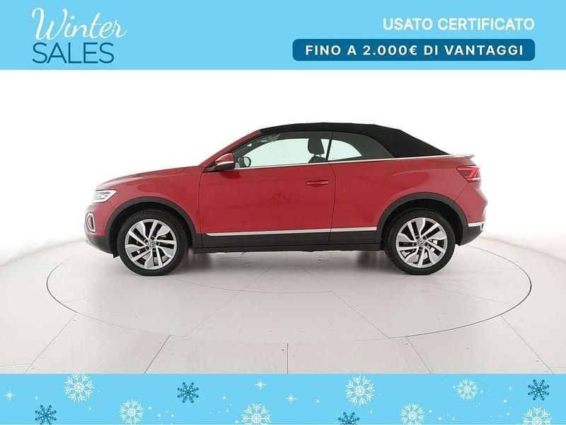 Usata VW T-Roc Cabriolet Style 150 CV (110 kW) 2023 Kings red metallizzato/black Cabrio